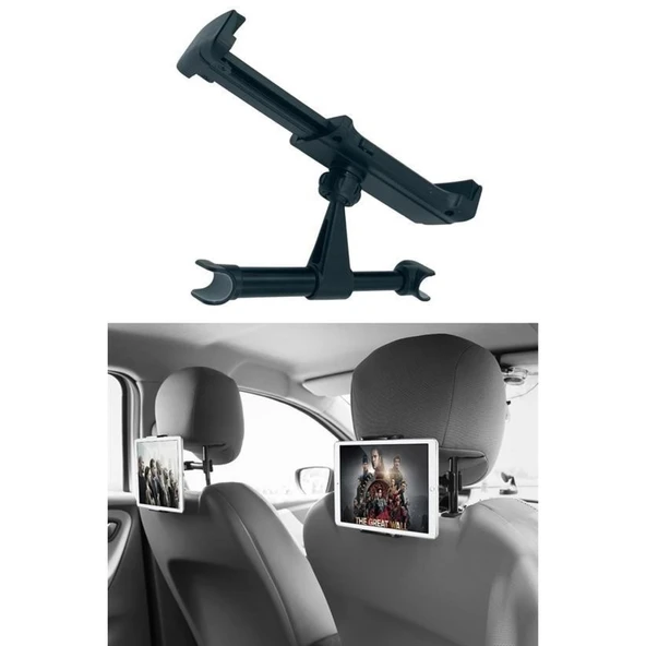 Buffer® Oto Koltuk Arkası Telefon Tablet Tutucu Ayarlanabilir 360 Derece Dönebilen Pratik Stand - 5