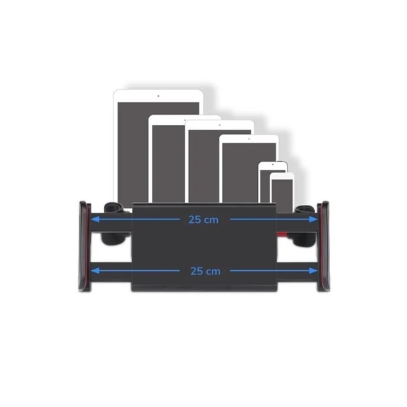 Buffer® Oto Koltuk Arkası Telefon Tablet Tutucu Ayarlanabilir 360 Derece Dönebilen Pratik Stand - 7