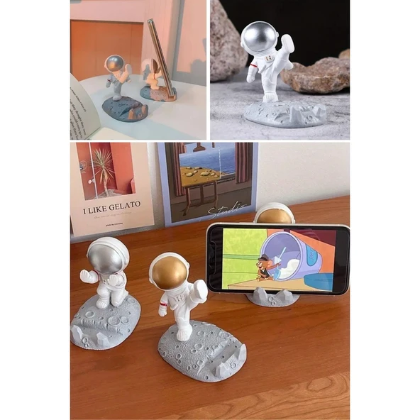 Buffer® Mini Astronot Model Telefon Ve Tablet Tutucu Standı - 7
