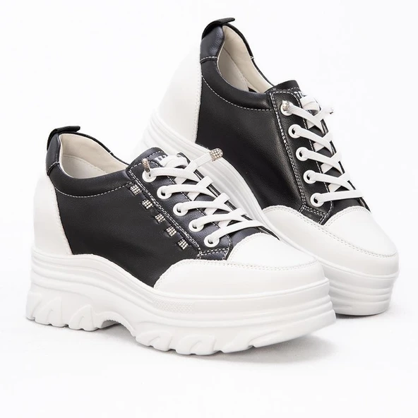 GUJA 25Y361 GİZLİ TOPUK TAŞ DETAYLI KADIN SPOR AYAKKABI - Resim 8