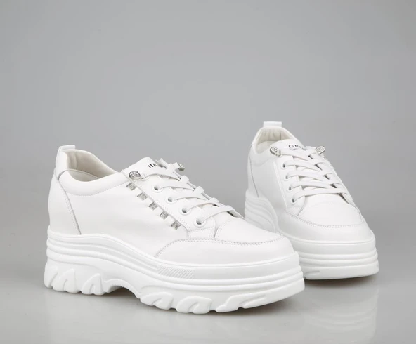 GUJA 25Y361 GİZLİ TOPUK TAŞ DETAYLI KADIN SPOR AYAKKABI - Resim 3