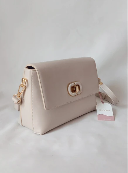 252ES458 Model Sarach Marka Bej Renk Omuz Çantası - 2