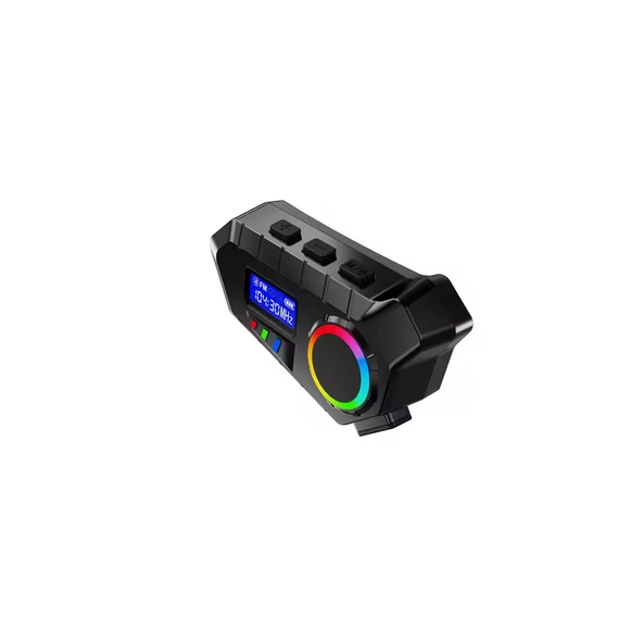 Y30 Kask Kulaklık Bluetooth Motosiklet Kulaklık Rgb Radyolu Intercom - 4