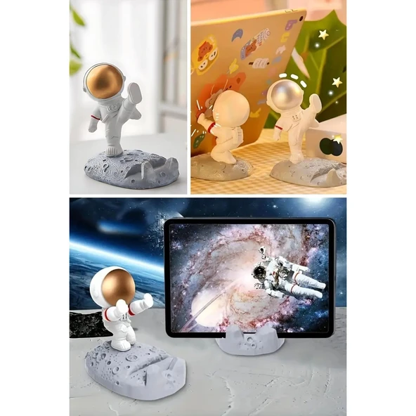 Buffer® Mini Astronot Model Telefon Ve Tablet Tutucu Standı - 8