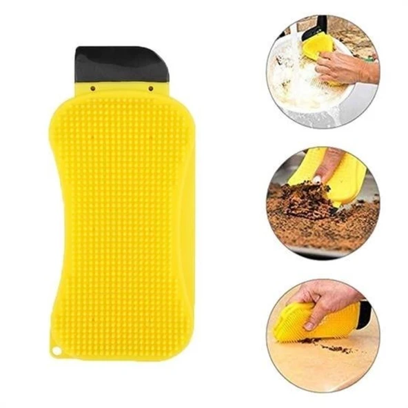 Buffer® Çok Fonksiyonlu Deterjan Hazneli Pratik Bulaşık Yıkama Fırçası - 3