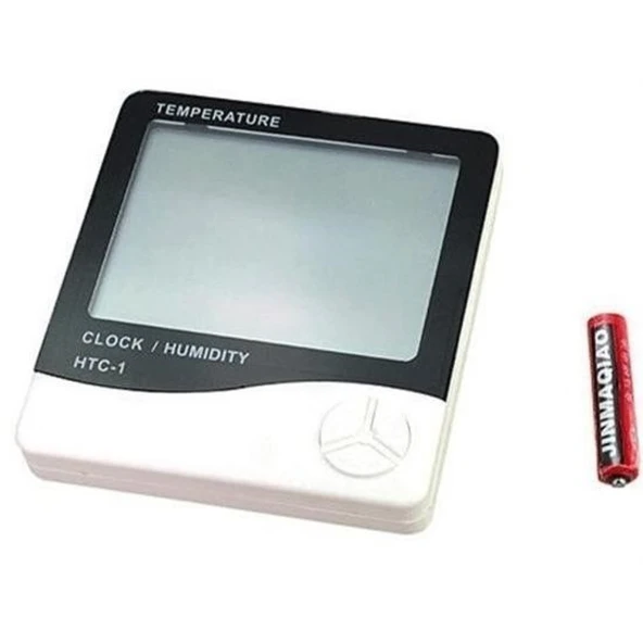 Buffer® Bebek Odası Masaüstü Dijital Termometre Nem Ölçer Higrometre Saat - 3