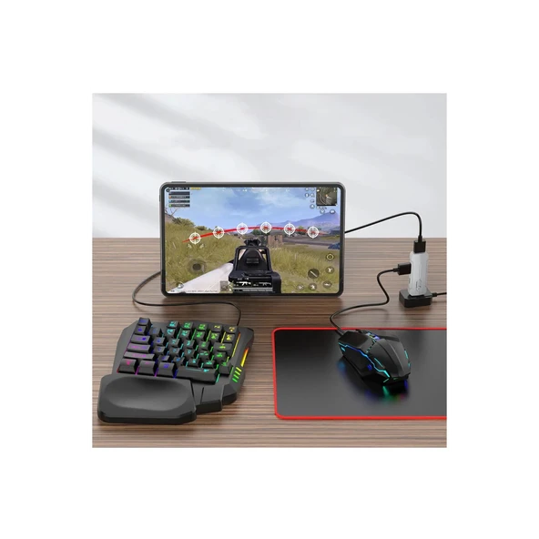 Pubg Mobil Oyun Kiti 5in1 Bt5.3 Klavye Mouse Dönüştürücü Seti Pugb Seti - 2