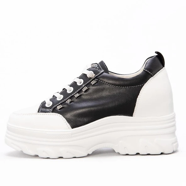 GUJA 25Y361 GİZLİ TOPUK TAŞ DETAYLI KADIN SPOR AYAKKABI - Resim 9