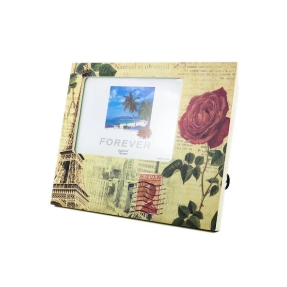 Buffer® Decotown Dekoratif Desenli Çerçeve Gül Motifli Fotoğraf Çerçevesi