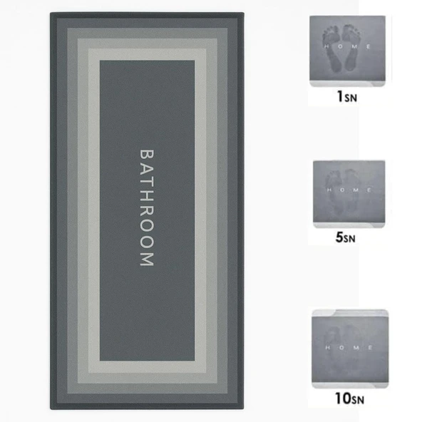 Buffer® Sihirli Süper Su Emici Kaymaz Tabanlı Uzun Paspas 40*120 Cm - 2