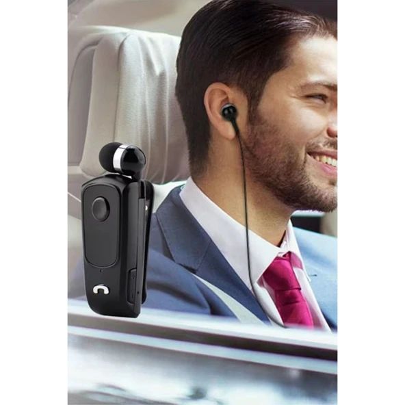 Buffer® Telefon Bağlantılı Makaralı Kulaklıklı Bluetooth Kulaklık - 6