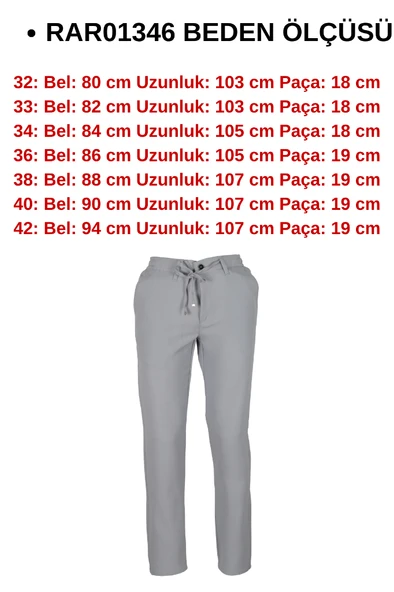 Erkek Jogger Pantolon Bel Bağcıklı Regular RAR01346 - 6