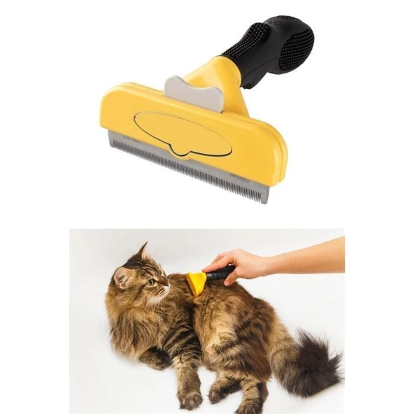 Buffer® Kedi Ve Köpekler İçin Kısa Tüylü Köpek Tarağı Tüy Toplayıcı Tarak Large - 5