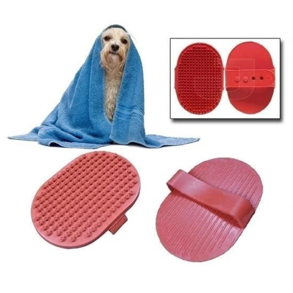 Buffer® Ergonomik Masajlı Evcil Hayvan Kedi Köpek Yıkama Fırçası Aparatı - 3