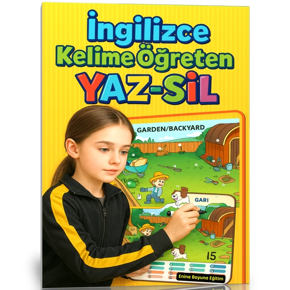 İngilizce Kelime Öğreten YAZ-SİL Seti (20 Günde 400 Kelime Öğren) ürün görseli 1
