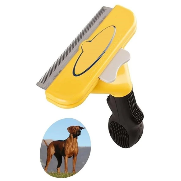 Buffer® Kedi Ve Köpekler İçin Kısa Tüylü Köpek Tarağı Tüy Toplayıcı Tarak Large - 10