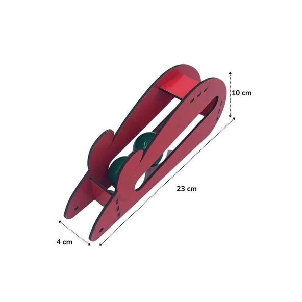 Buffer® Fare Kedi Oyunu Ahşap 2 Toplu Kedi Oyuncağı Tahta Kedi Oyunu Tahta Fare Ve Toplu Oyuncak - 7