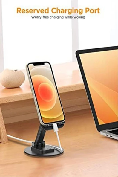 360 Derece Dönebilen Masa Üstü Telefon Tutucu - 2