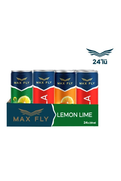 MAX FLY 250 ml Gazlı İçecek Karma 24 Adet ürün görseli 1