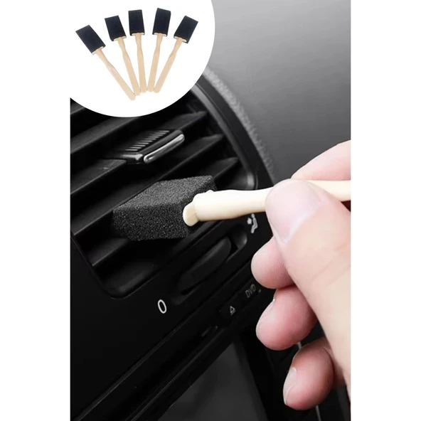 Buffer® 5'li Araba Havalandırma Temizleme Fırçaları Klima Çıkışları,toz Alma&otomobil İçi Detaylı Mini Temizlik Aparatları - 14