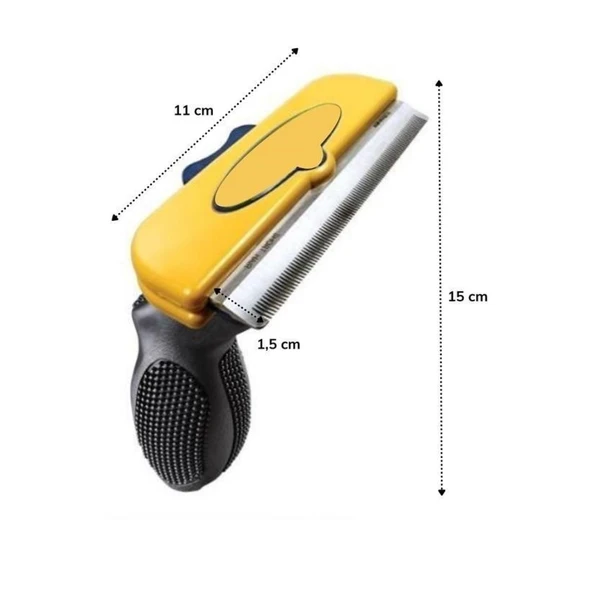 Buffer® Kedi Ve Köpekler İçin Kısa Tüylü Köpek Tarağı Tüy Toplayıcı Tarak Large - 12