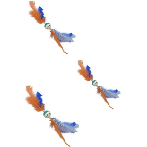 Buffer®tüylü Püsküllükedi Oyuncağıdikkat Çekici Renkli Sevimli Evcil Hayvan Oyuncağı - 8