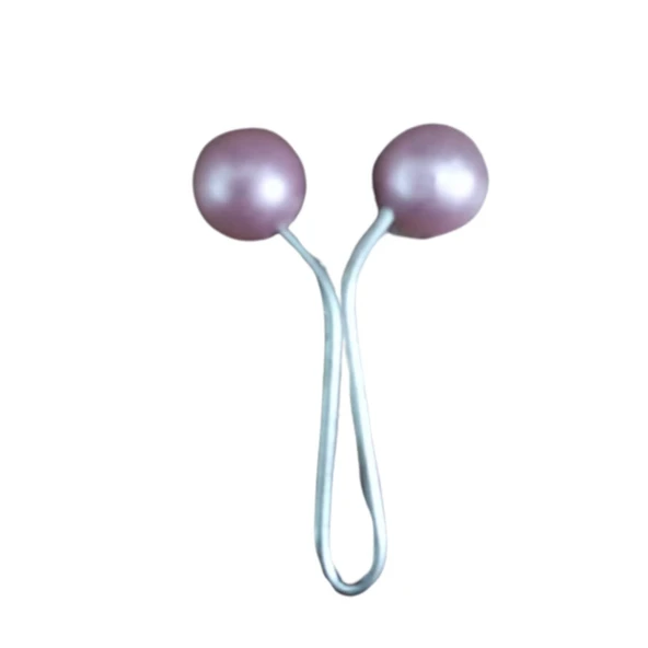 Eşarp Klipsi Top Model Düz Pembe 1 Adet