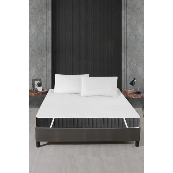 Alez Pamuklu Dört Köşe Lastik Yatak Koruyucu 160*200 Cm