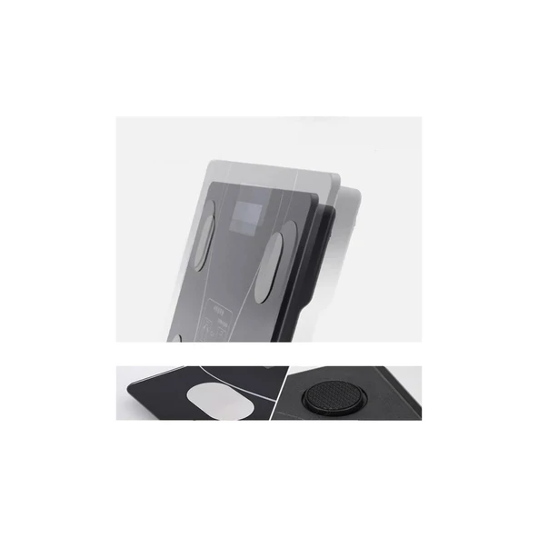 XK-26C Siyah Dijital Baskül Yağ Kas Su Vücut Kitle Indeksi Kilo Ölçer Bluetooth Tartı - 4