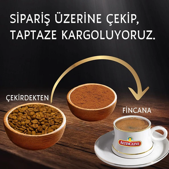 Altıncezve Günlük Taze Çekilmiş  Türk Kahvesi Tanışma Paketi 3x50 Gr - Resim 5