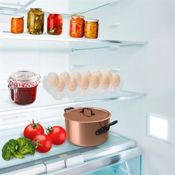 Buffer® 12li Şeffaf Kapaklı Kilitli Yumurta Saklama Kabı Kutusu Aparatı - 12