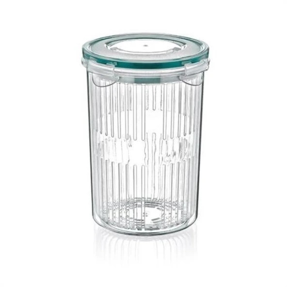 Buffer® Zeytin Turşu Sebze Yıkama Kutusu Klipsli Kapaklı Saklama Kabı - 2