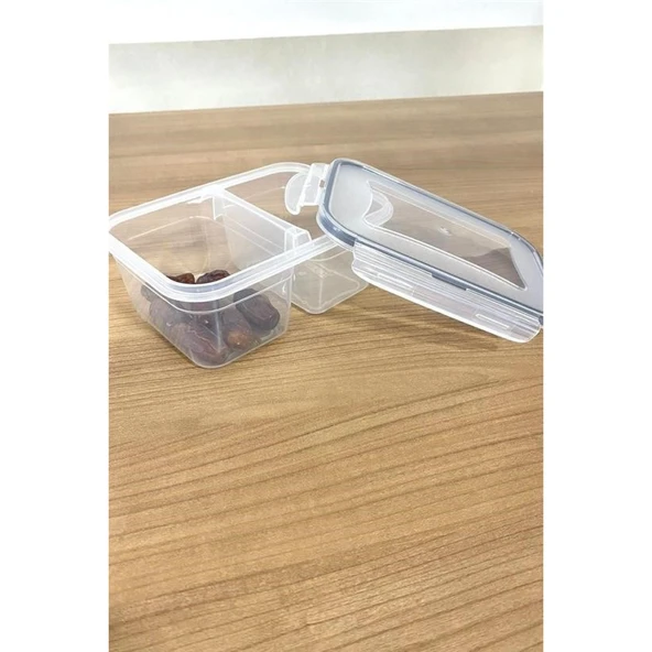 Buffer® 2 Bölmeli 0,45+0,45 Litre Kilitli Kapaklı Erzak Saklama Kabı Lc-524 - 5