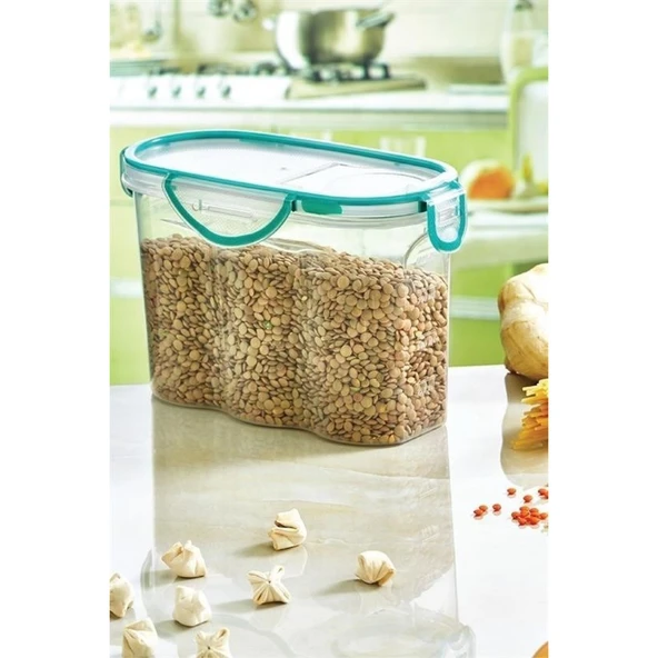 Buffer® Kilitli Kapaklı Contalı Hava,su Sıvı Geçirmez 1,7 Litre Erzak Saklama Kabı-sa585 - 6