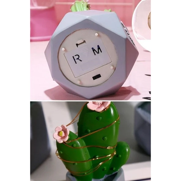 Buffer® Led Işıklı Kaktüs Biblo Ev Dekorasyon Ve Hediyelik Eşya Led Aydınlatma - Resim 8