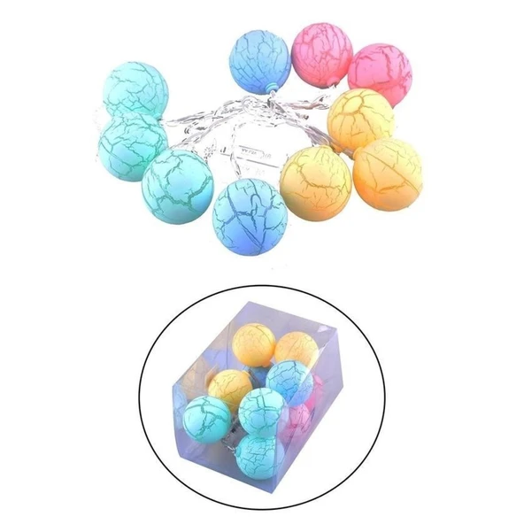 Buffer® Dekoratif Minik 10 Toplu Ledli Dekoratif Dolama Renkli Led - 4