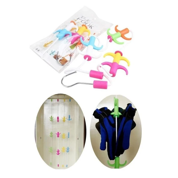 Buffer® Dolap İçi Düzenleyici Askı Elbise Giysi Organizer Sihirli Askılık - 6