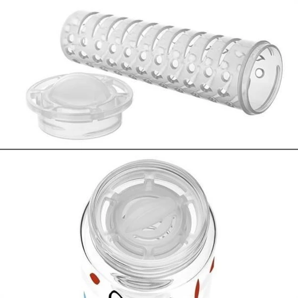 Buffer® Tutma Saplı Kilitli Kendiliğinden Süzgeçli Kolay Taşınabilir Detoks Sporcu Diyet Matarası - 7