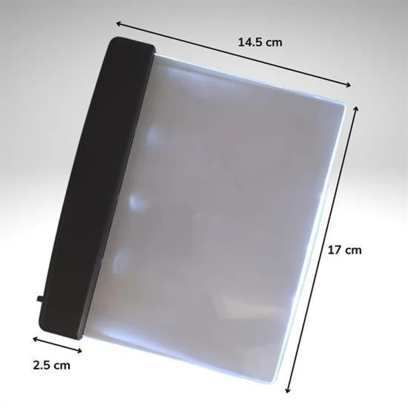 Buffer® Kitap Arası Okuma Işığı Led Panel Kitap Okuma Lambası - 7
