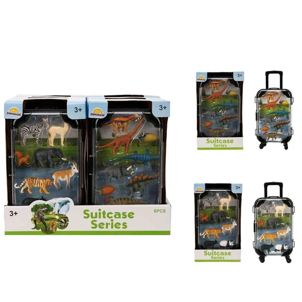 Nessiworld 5003 SUN-YFN-FİGÜR HAYVAN SET VALİZLİ 8PRÇ 2A 6D - Resim 5