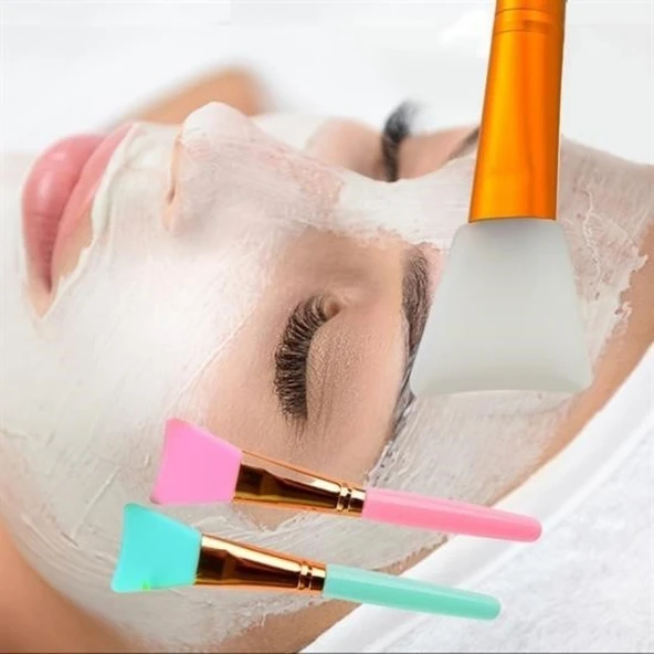 Buffer® 2li Silikon Temizlemesi Kolay Kullanılabilen Yüz Cilt Bakımı Maske Ve Krem Spatulası - 15
