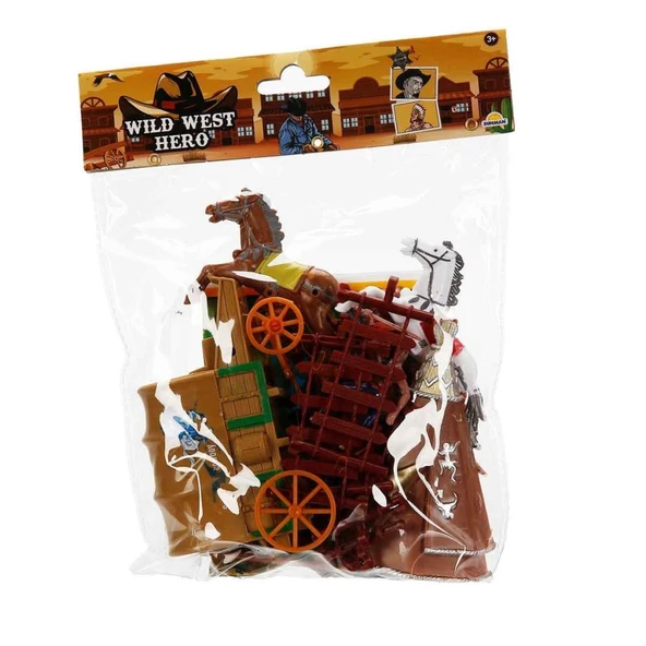 Nessiworld 4961 SUN-RST-WES-KOVBOY OYUN SET POŞETLİ KRTL 3A - Resim 4