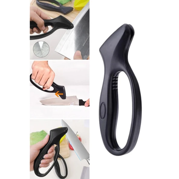 Buffer® Kolay Tutuş Saplı Paslanmaz Çelik Manuel Bıçak Bileme Aleti - 6