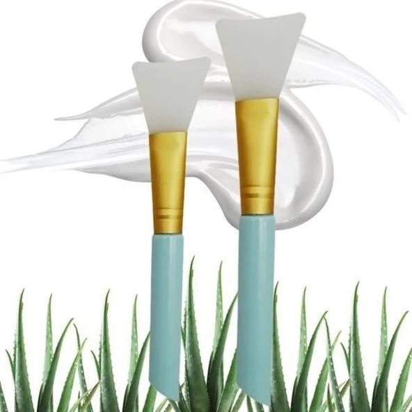 Buffer® 2li Silikon Temizlemesi Kolay Kullanılabilen Yüz Cilt Bakımı Maske Ve Krem Spatulası - 13