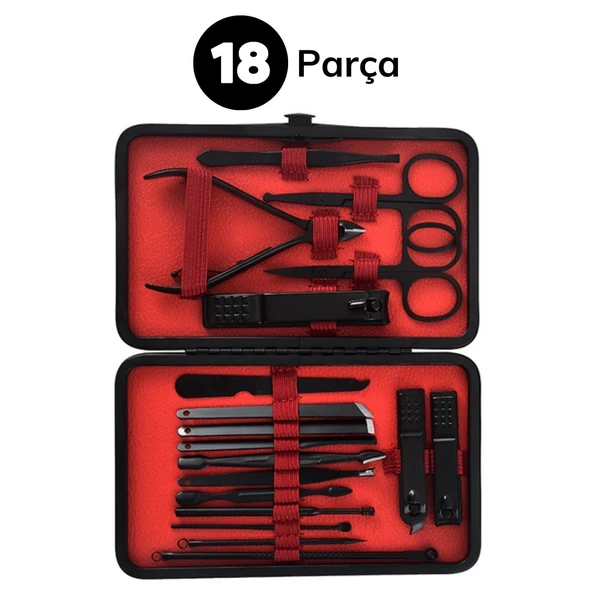 Buffer® 18 Parça Çanta Tipi Manikür Pedikür Tırnak Bakım Seti - 6
