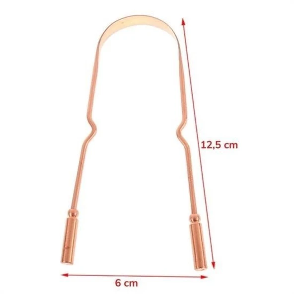 Buffer® Bakır Oil Pulling Yağ Çekme Dil Plak Temizleme Aleti Dil Fırçası Sıyırıcı Dil Kaşığı - 15