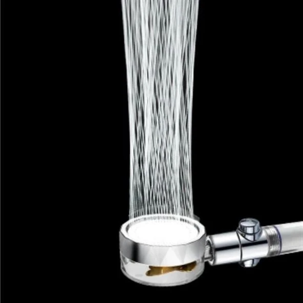 Buffer® Turbo Pervaneli Ve Filtreli Su Tasarruflu 360 Derece Dönebilen Tazyikli Duş Başlığı - 8