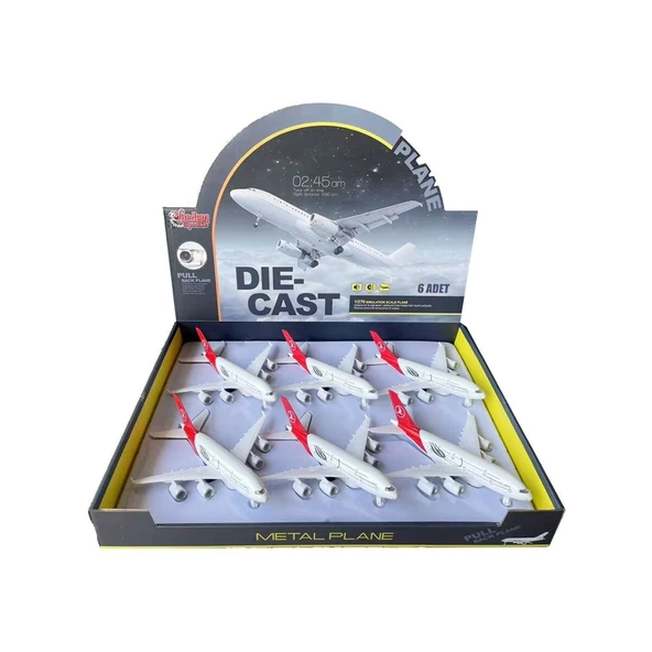 HW-A380 CB IŞIKLI-SESLİ METAL YOLCU UÇAĞI - Resim 2