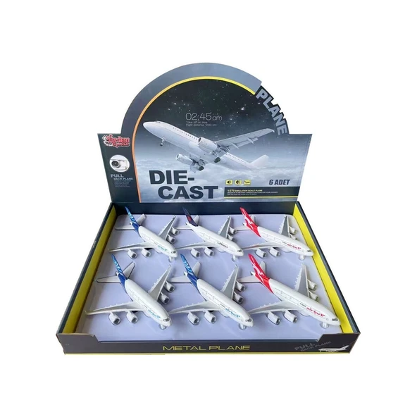 HW-A380-1 CB IŞIKLI-SESLİ METAL YOLCU UÇAĞI ürün görseli