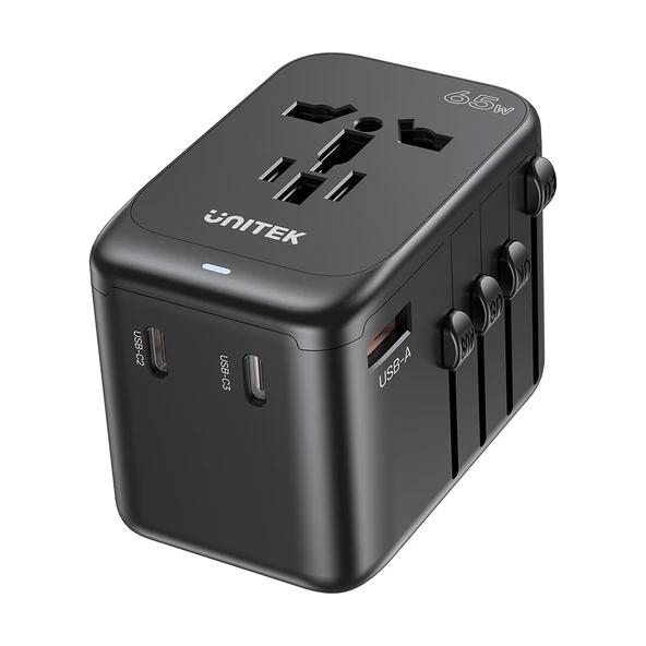 Unitek 65W Universal Travel Adaptör (P1122ABK01) - 1